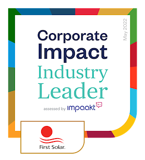 First Solar Industry Leader Badge
